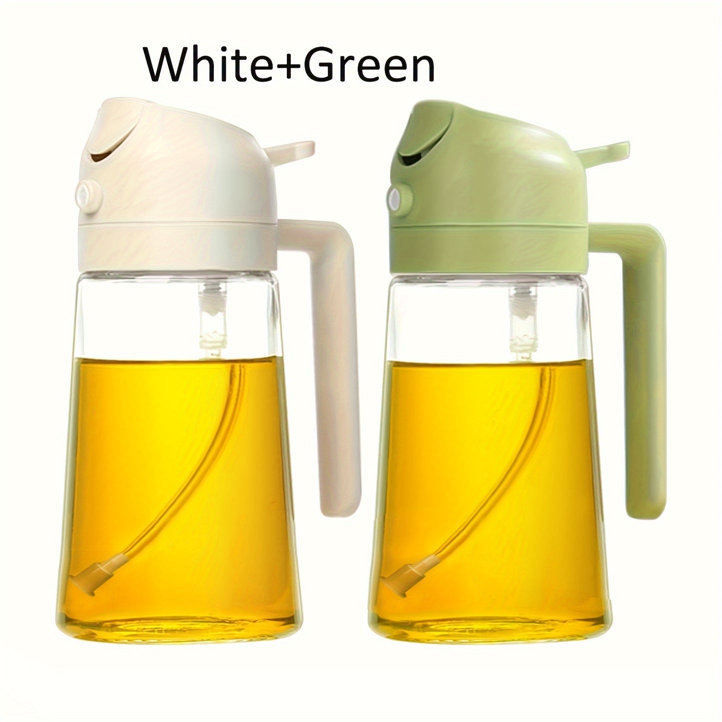 2pcs—Hand-Held Oil Spray Bottle, Oil Spray And Pour Oil 2 in 1, Olive Oil Sprayer And Oil Dispenser, Fat Reduction Oil Spray Pot Artifact, Kitchen Oil Dispenser Bottle, Oil Spray Bottle, Oil Sprayer, Oil Spray Bottle, for K