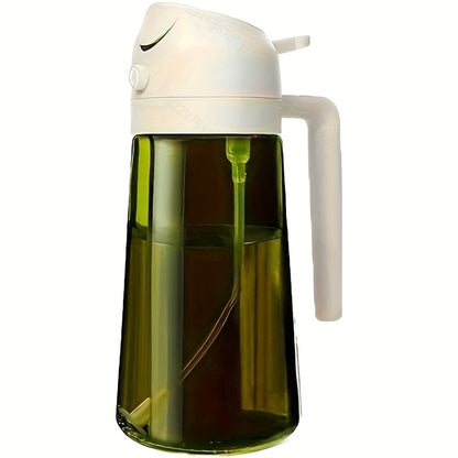 Dark Green Olive Oil Sprayer, 16oz/470ml BPA-Free Food Grade, Light Blocking Design & Protective Packaging for Kitchen Cooking, Air Fryer Compatible | Modern Kitchenware | No Plastic Parts, for Culinary Use, Cooking Oil Spray