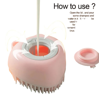 Soft Dog Brush: Make bathing your dog much more practical and enjoyable! This dog bathing brush was developed to gently clean, massage, and remove dirt, providing comfort and well-being to your pet. With soft and resistant bristles, it helps to spread the