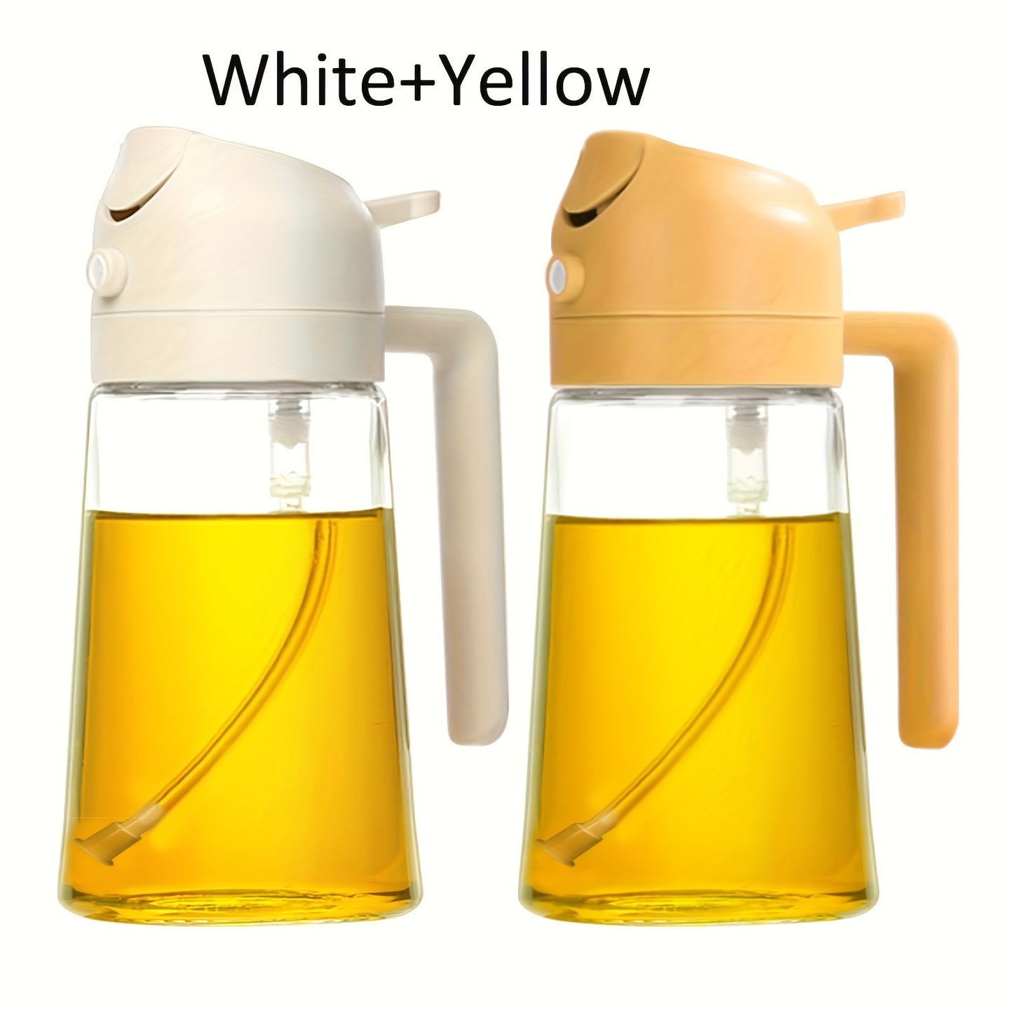 2pcs—Hand-Held Oil Spray Bottle, Oil Spray And Pour Oil 2 in 1, Olive Oil Sprayer And Oil Dispenser, Fat Reduction Oil Spray Pot Artifact, Kitchen Oil Dispenser Bottle, Oil Spray Bottle, Oil Sprayer, Oil Spray Bottle, for K