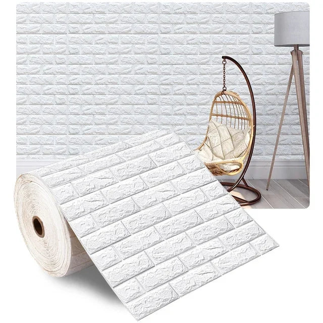 Waterproof 3D Foam Brick Wall Sticker for Home