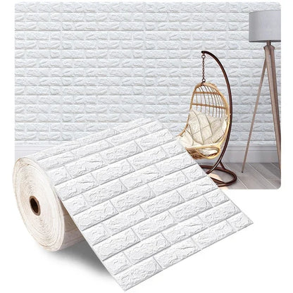 Waterproof 3D Foam Brick Wall Sticker for Home