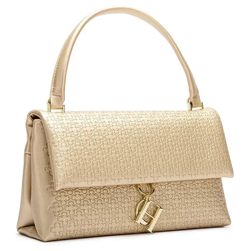 CH Women's Shoulder Bag Detachable Chain Light Luxury Underarm Bag Fashion Simple Large Capacity Solid Color Shoulder Strap