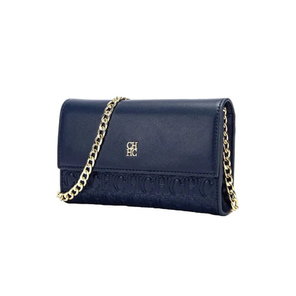 CH Women's Shoulder Bag New Magnetic Flip Chain Bag Brown Small Square Bag Wallet
