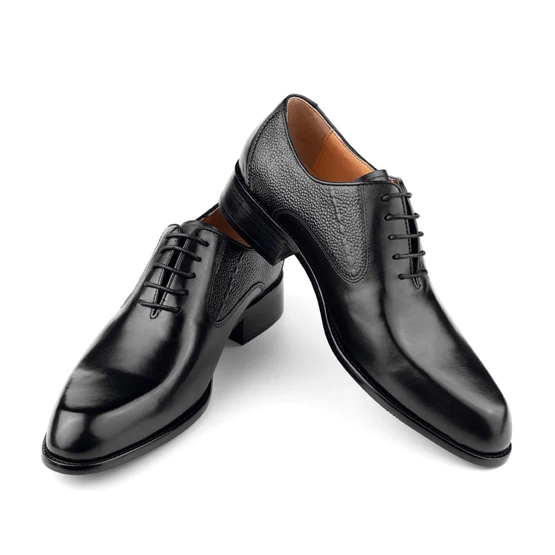 Casual Business Work Shoes Formal Men Shoes Fashion Dress Genuine Leather Lace Up Comfortable Shoe