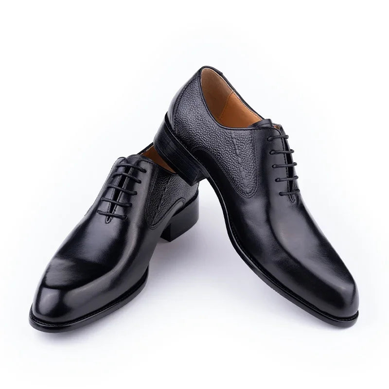 Casual Business Work Shoes Formal Men Shoes Fashion Dress Genuine Leather Lace Up Comfortable Shoe