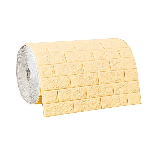 Waterproof 3D Foam Brick Wall Sticker for Home