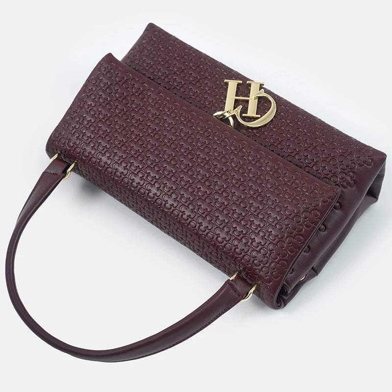 CH Women's Shoulder Bag Detachable Chain Light Luxury Underarm Bag Fashion Simple Large Capacity Solid Color Shoulder Strap
