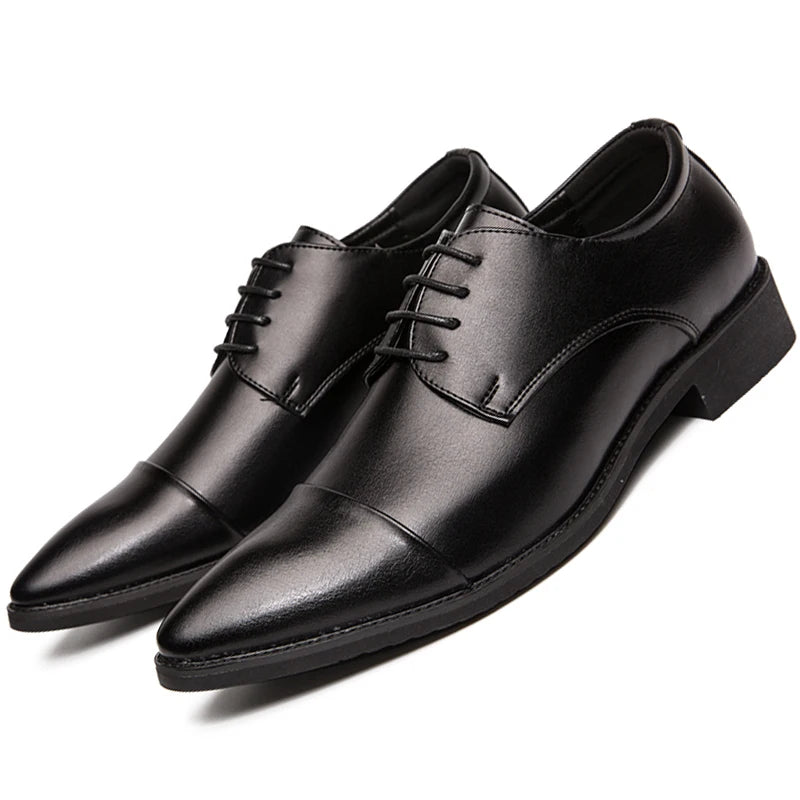 Classic Shoes For Men Casual Business Wedding Shoes High Quality Men's Dress Formal Social Leather Shoes Male