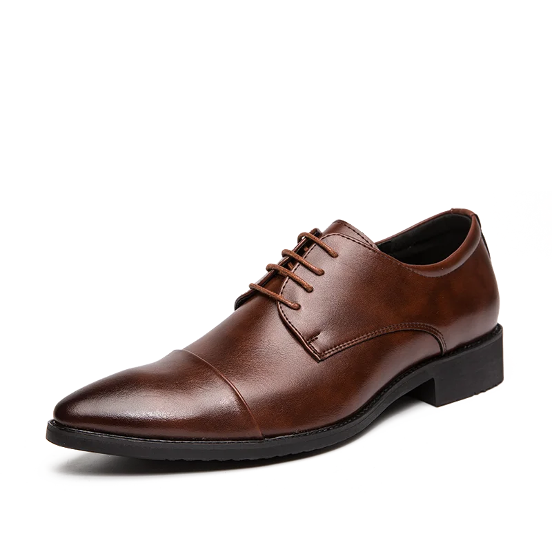 Classic Shoes For Men Casual Business Wedding Shoes High Quality Men's Dress Formal Social Leather Shoes Male