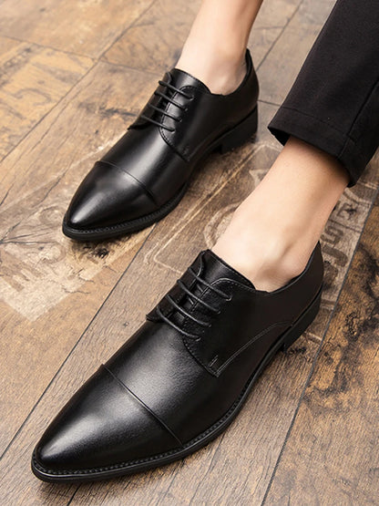 Classic Shoes For Men Casual Business Wedding Shoes High Quality Men's Dress Formal Social Leather Shoes Male