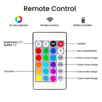 RGB Music Rhythm Light Bars USB Rechargeable Set