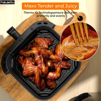 Air Fryer, 6.5QT Air Fryer Oven With Smart Coloful Screen, 10 in 1 Customizable Functions, 1-Touch Digital Display Large Air fryer, Shake Reminder, Up to 450°F, Nonstick Dishwasher-Safe Basket
