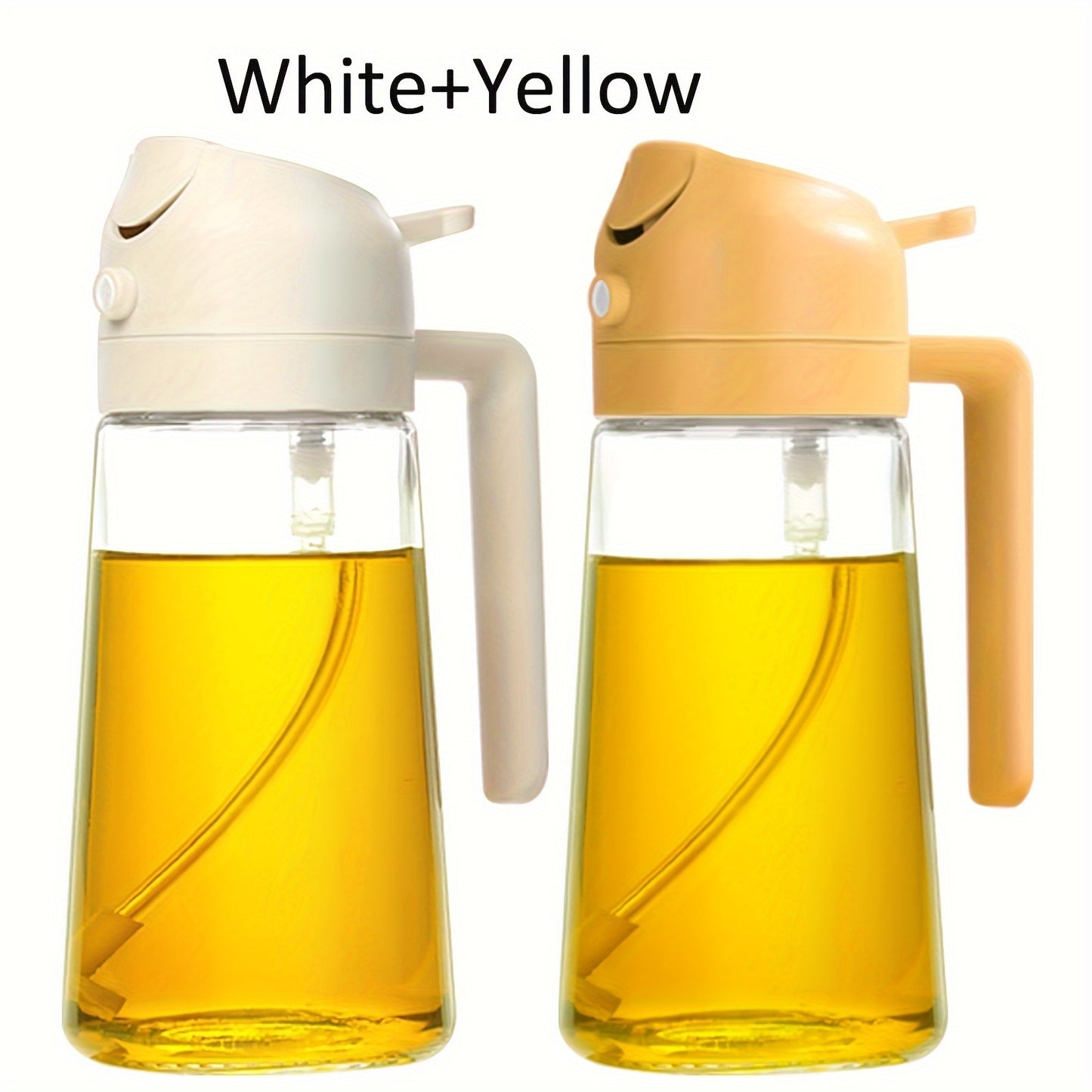 2pcs—Hand-Held Oil Spray Bottle, Oil Spray And Pour Oil 2 in 1, Olive Oil Sprayer And Oil Dispenser, Fat Reduction Oil Spray Pot Artifact, Kitchen Oil Dispenser Bottle, Oil Spray Bottle, Oil Sprayer, Oil Spray Bottle, for K