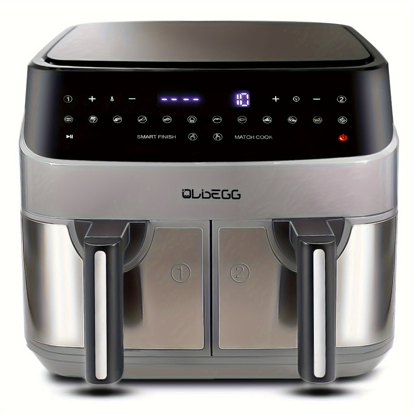Upgraded 10-Quart Dual Pot Touch Screen Air Fryer Oven14 Functions To Cook Anything One Button Cooks All Recipes Cooks Two Different Foods Simultaneously Holiday Gift Multi-Function Air Fryer Family Essentials Reduce Cooking