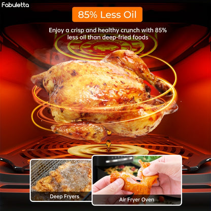 Air Fryer, 6.5QT Air Fryer Oven With Smart Coloful Screen, 10 in 1 Customizable Functions, 1-Touch Digital Display Large Air fryer, Shake Reminder, Up to 450°F, Nonstick Dishwasher-Safe Basket