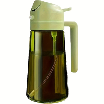 Dark Green Olive Oil Sprayer, 16oz/470ml BPA-Free Food Grade, Light Blocking Design & Protective Packaging for Kitchen Cooking, Air Fryer Compatible | Modern Kitchenware | No Plastic Parts, for Culinary Use, Cooking Oil Spray